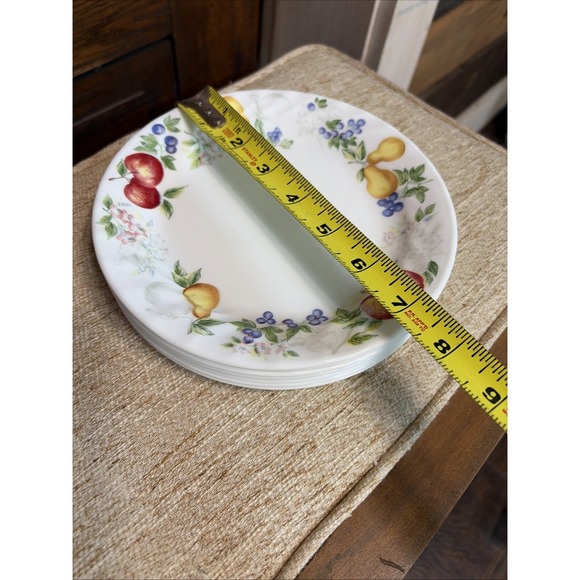 Corelle Chutney Swirl Plates Salad 7" Set Of 7 - Picture 4 of 5